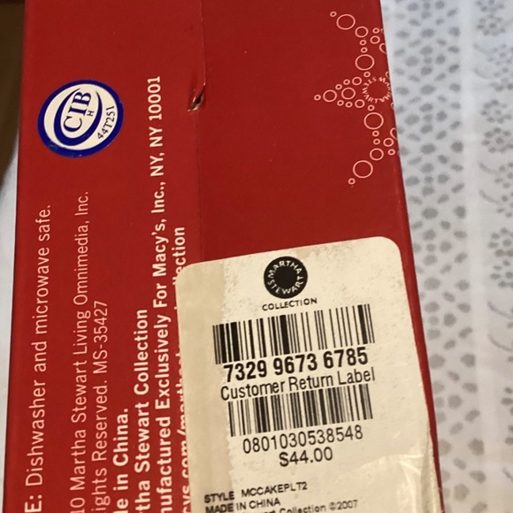 Martha Stewart Holiday Garden - Cake Plate and Server Set - Picture 5 of 5